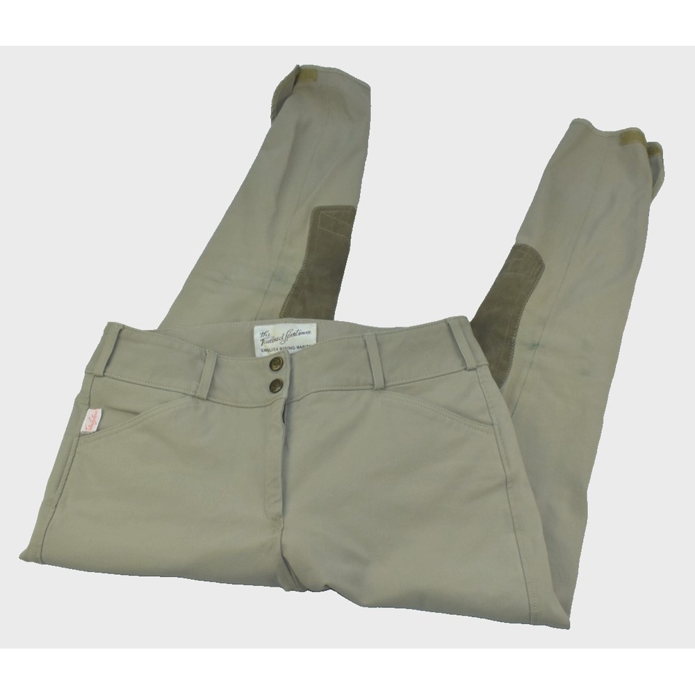 The Tailored Sportsman Trophy Hunter Women Pants Sz 30 Tan English Riding -Flaws